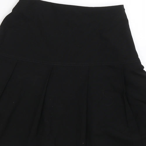 BHS Girls Black   Pleated Skirt Size 12 Years - School uniform