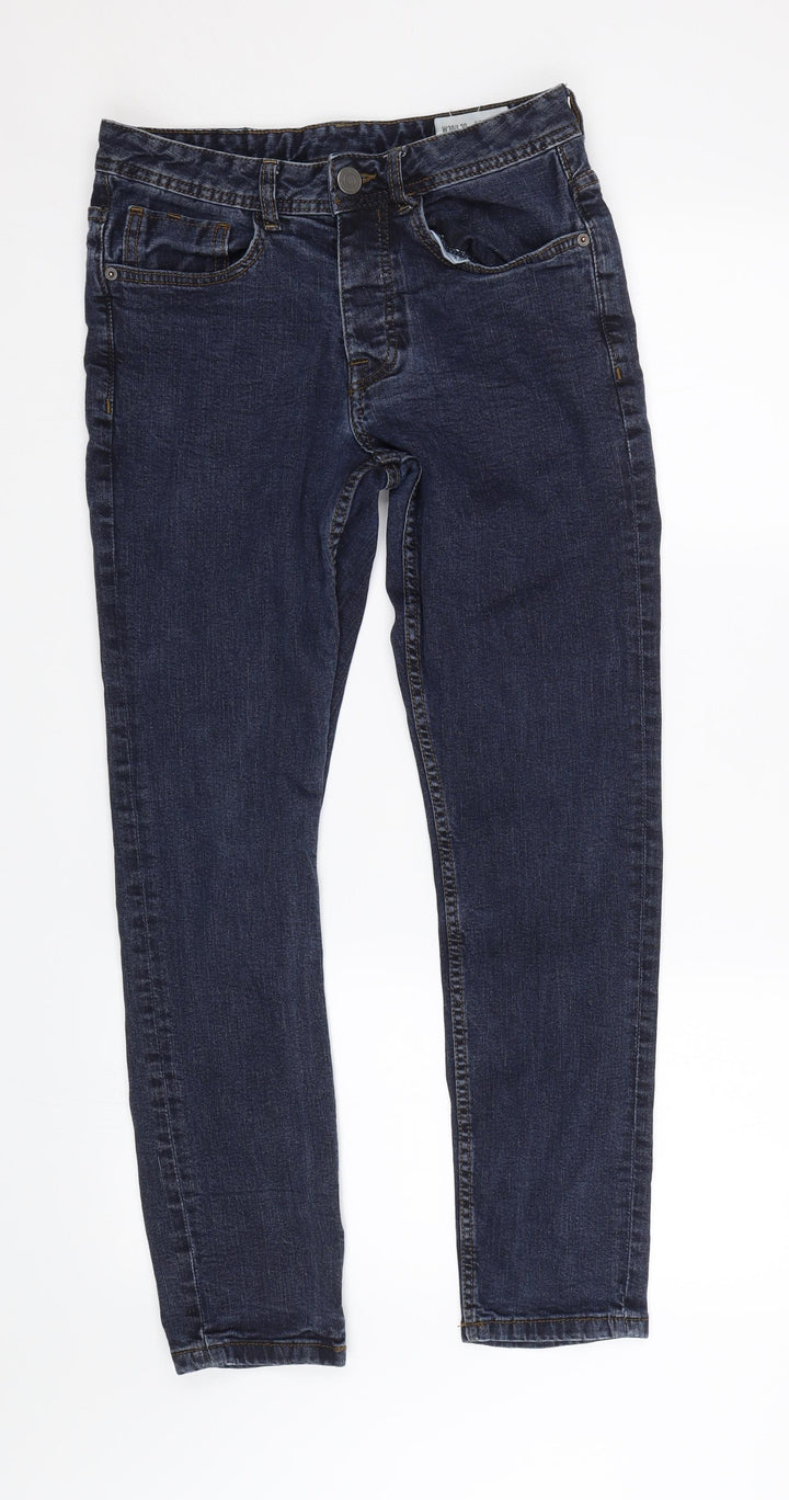 Denim co Womens Blue Denim Straight Jeans Size 32 L26 in