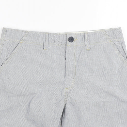 H&M Boys Blue Striped  Chino Shorts Size 12-13 Years