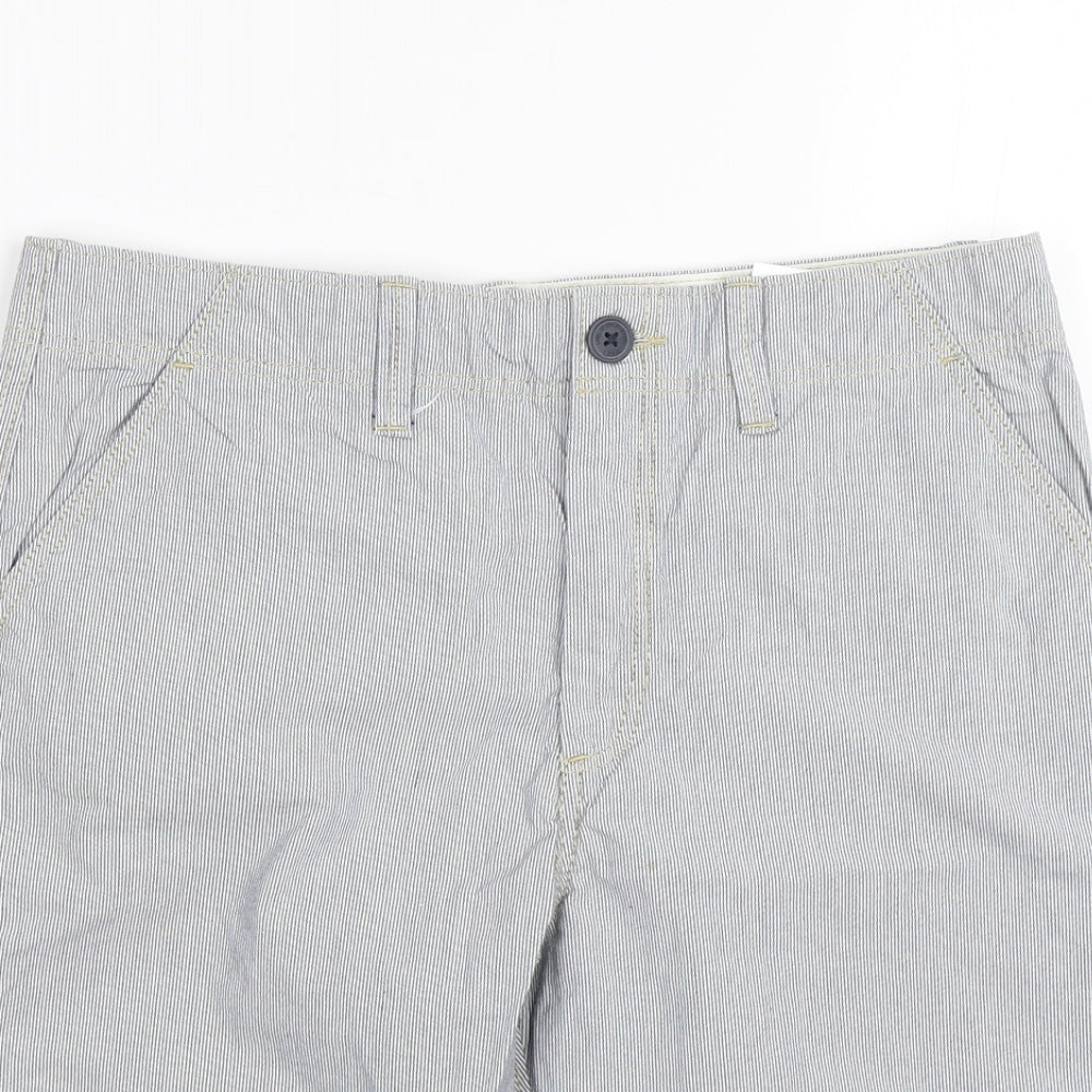 H&M Boys Blue Striped  Chino Shorts Size 12-13 Years