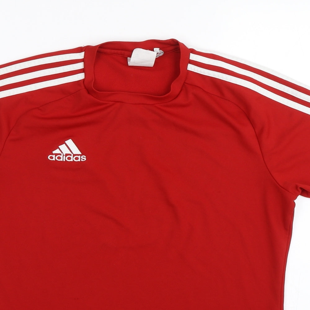 adidas Mens Red   Basic T-Shirt Size S