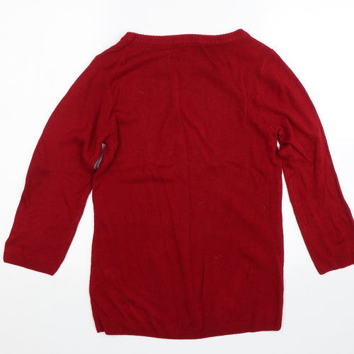 Original Womens Red   Pullover Jumper Size 12