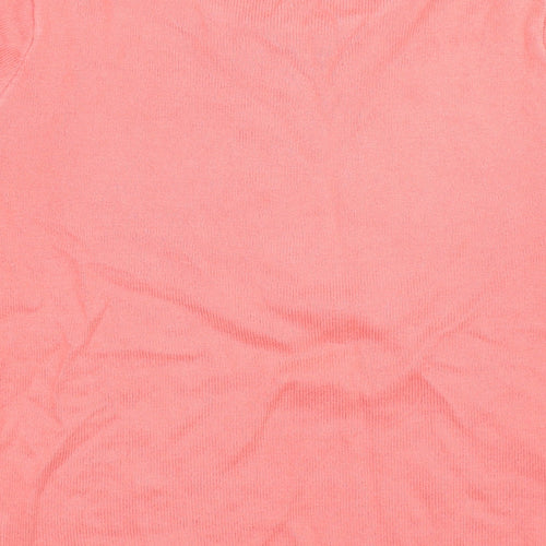 EA Womens Pink Argyle/Diamond  Basic T-Shirt Size M