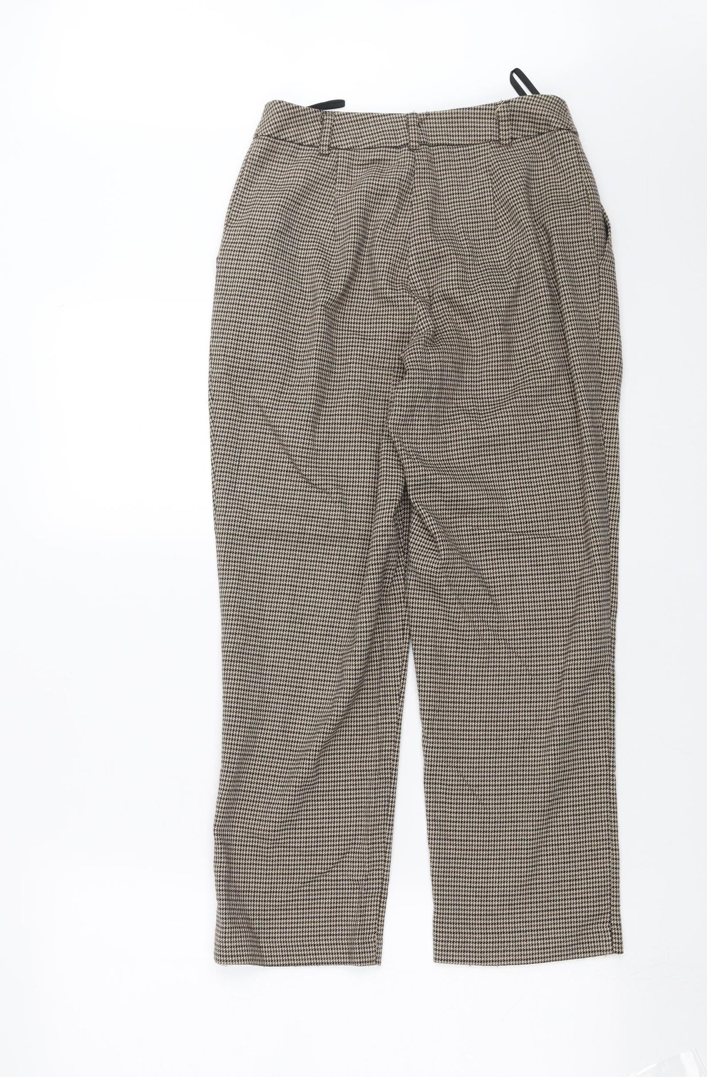 New Look Womens Brown Houndstooth  Trousers  Size 6 L24 in