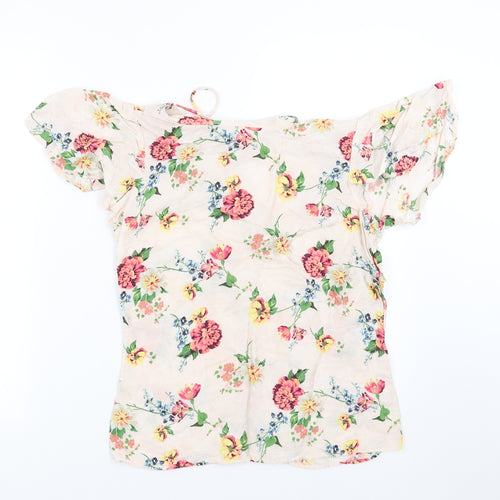 NEXT Womens Pink Floral  Basic Blouse Size 8