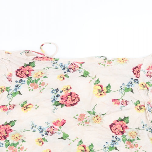 NEXT Womens Pink Floral  Basic Blouse Size 8
