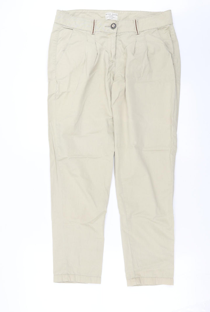 River Island Womens Beige   Trousers  Size 10 L28 in