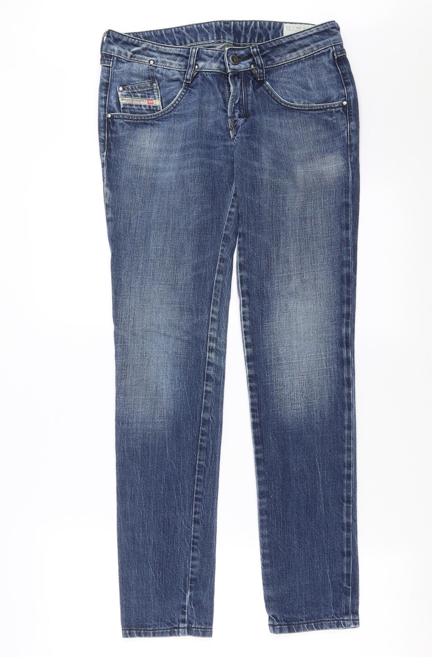Diesel Womens Blue  Denim Straight Jeans Size 28 in L31 in