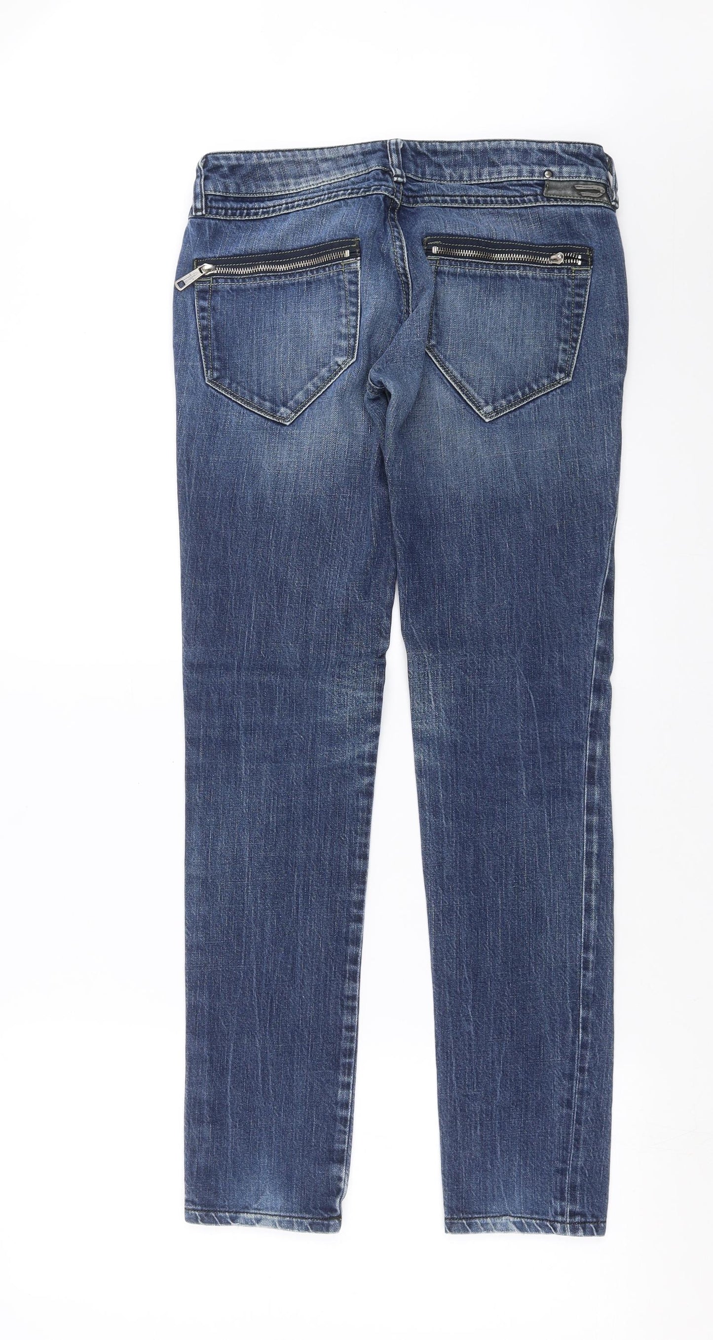 Diesel Womens Blue  Denim Straight Jeans Size 28 in L31 in