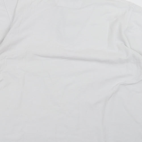 Maine New England Mens White    Polo Size M