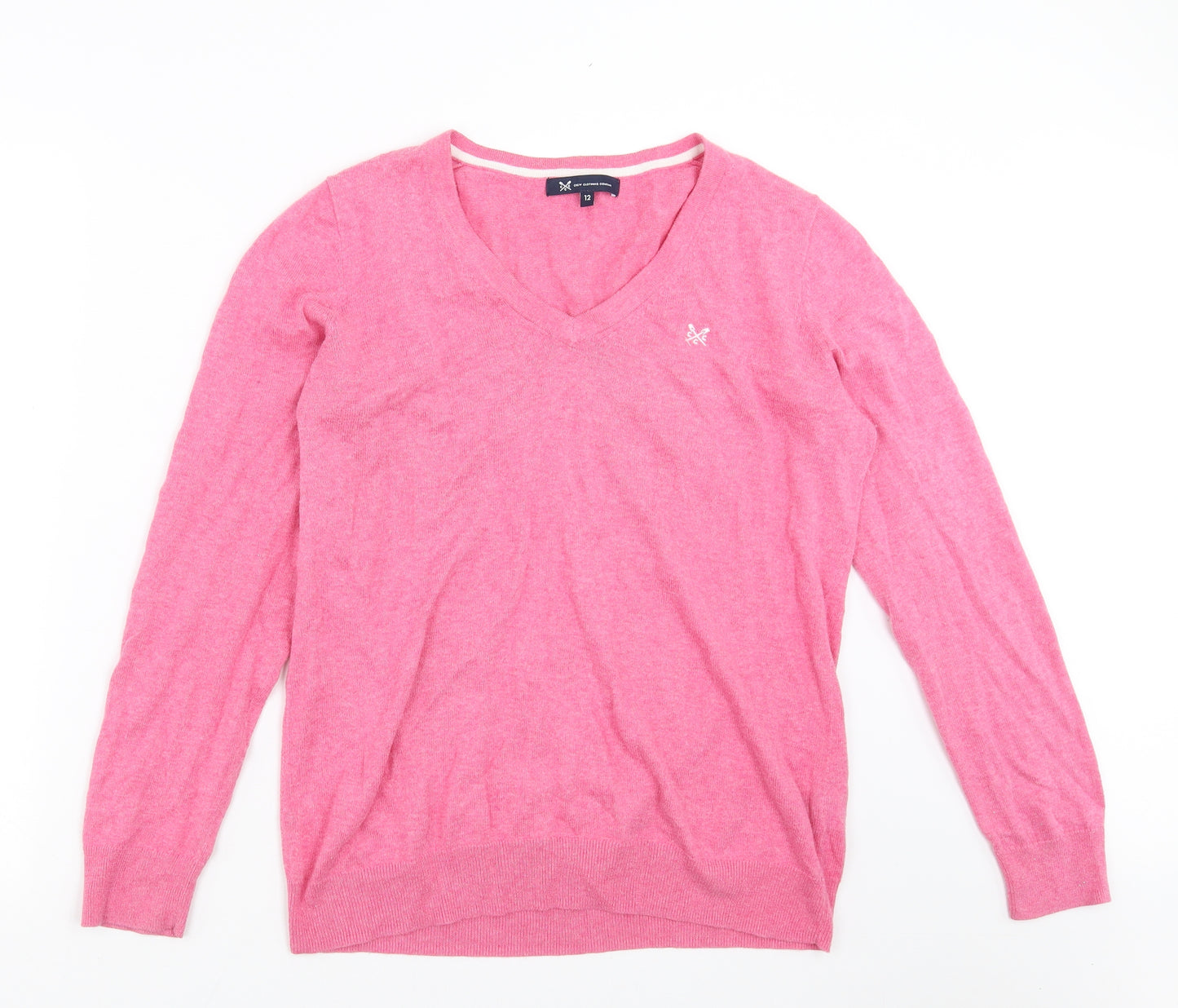 Crew Clothing Womens Pink  Knit Pullover Jumper Size 12