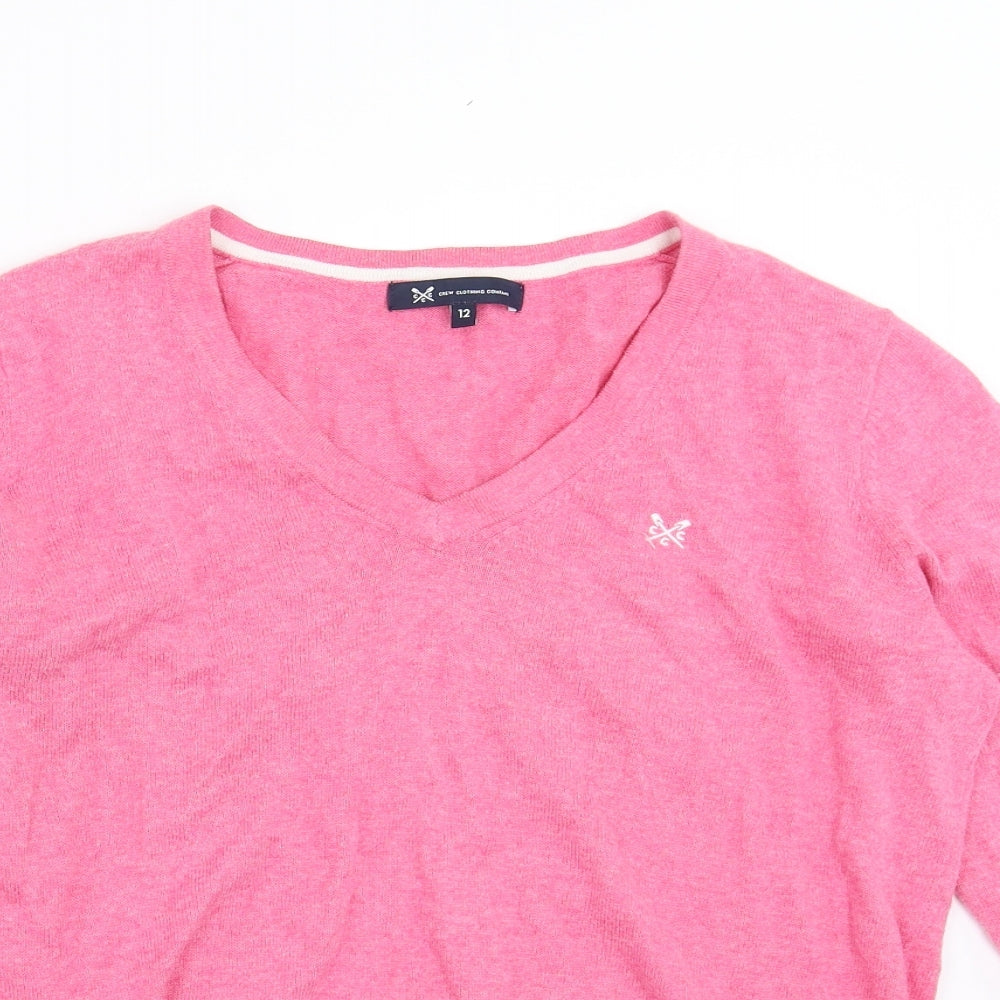 Crew Clothing Womens Pink  Knit Pullover Jumper Size 12