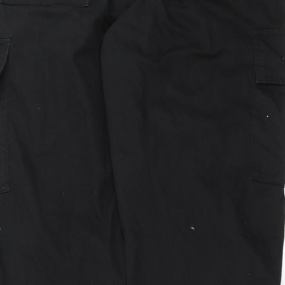 Uneek Mens Black   Cargo Trousers Size 36 in L31 in