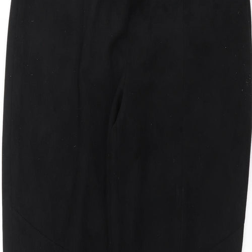 Preworn Womens Black   Trousers  Size 32 in L28 in