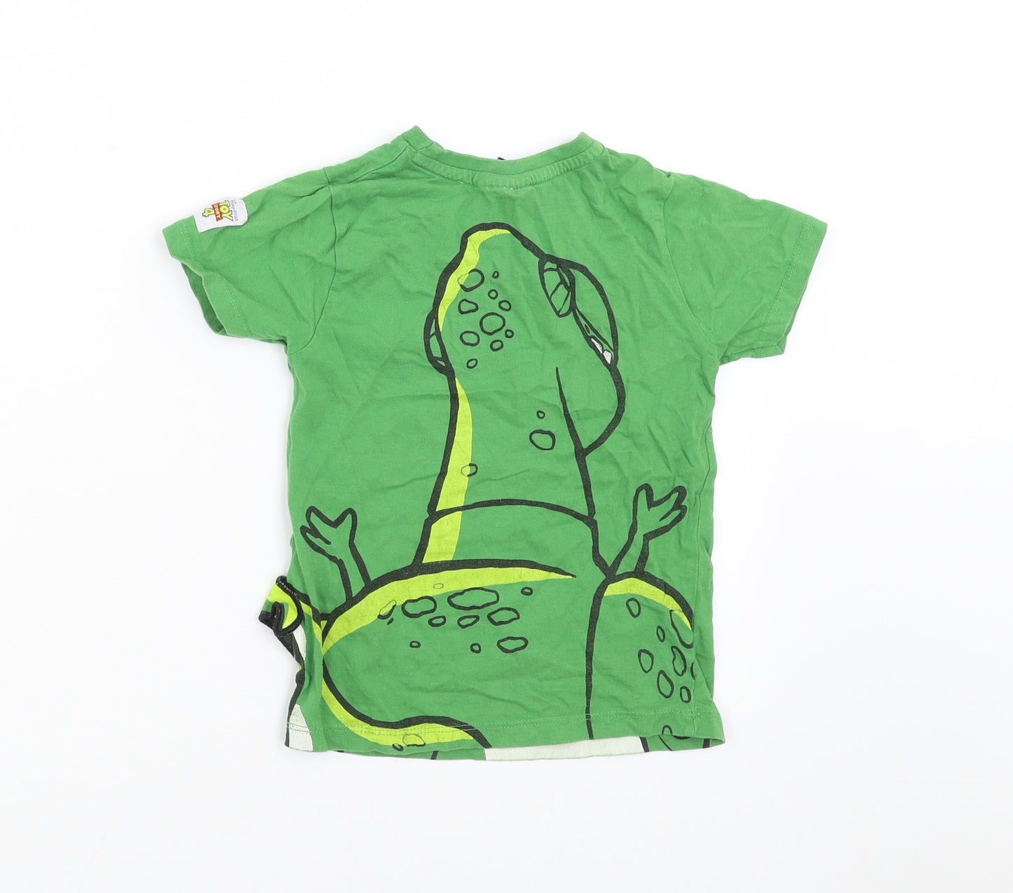 Disney Boys Green   Basic T-Shirt Size 3-4 Years  - toy story 4