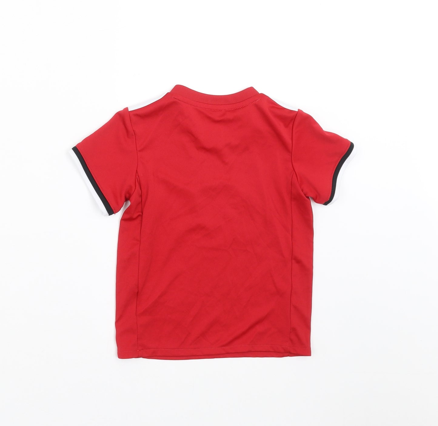 adidas Boys Red   Basic T-Shirt Size 12-18 Months  - Manchester United Football club
