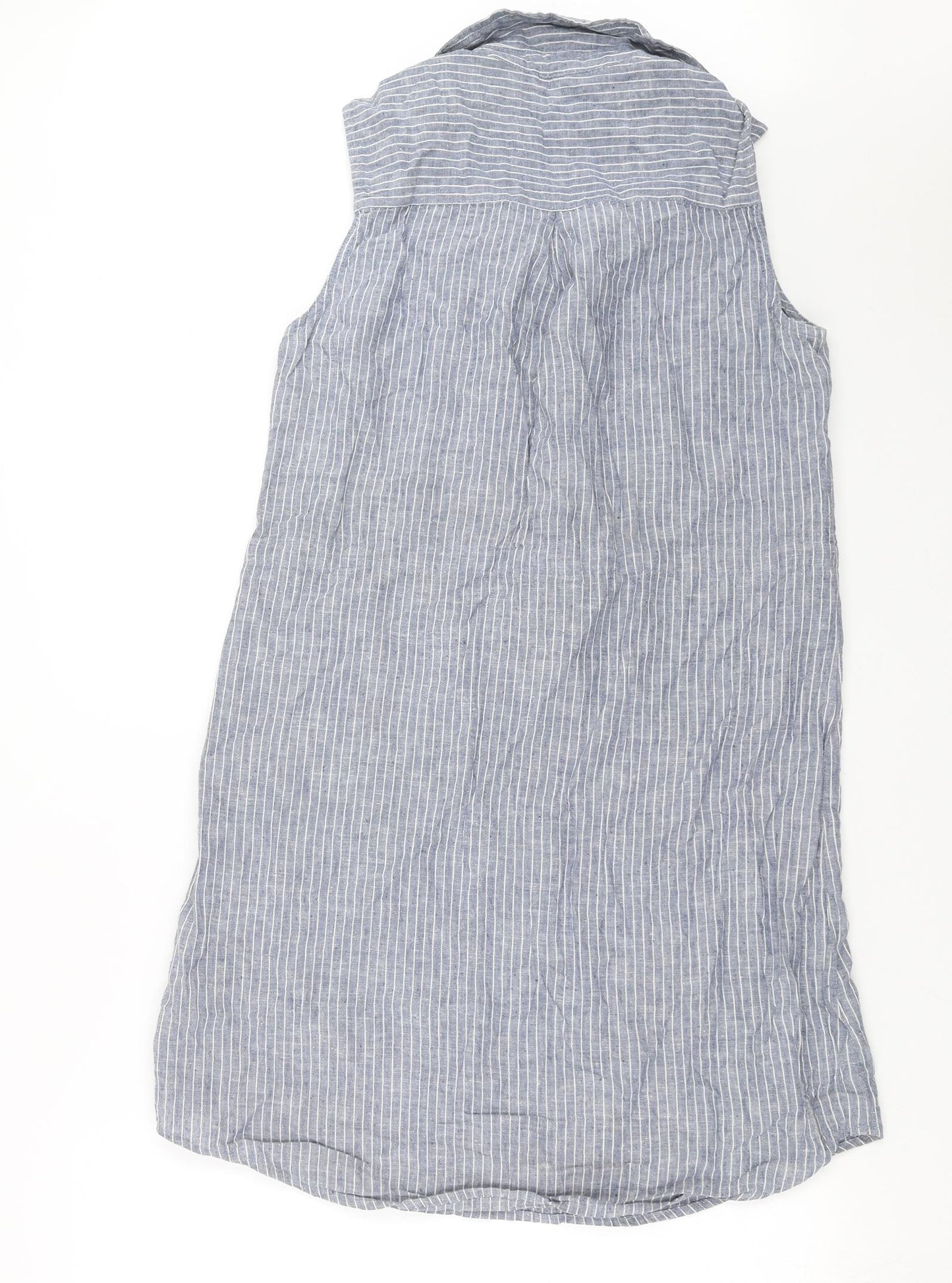 ESMARA Womens Blue Striped  Shirt Dress  Size 12