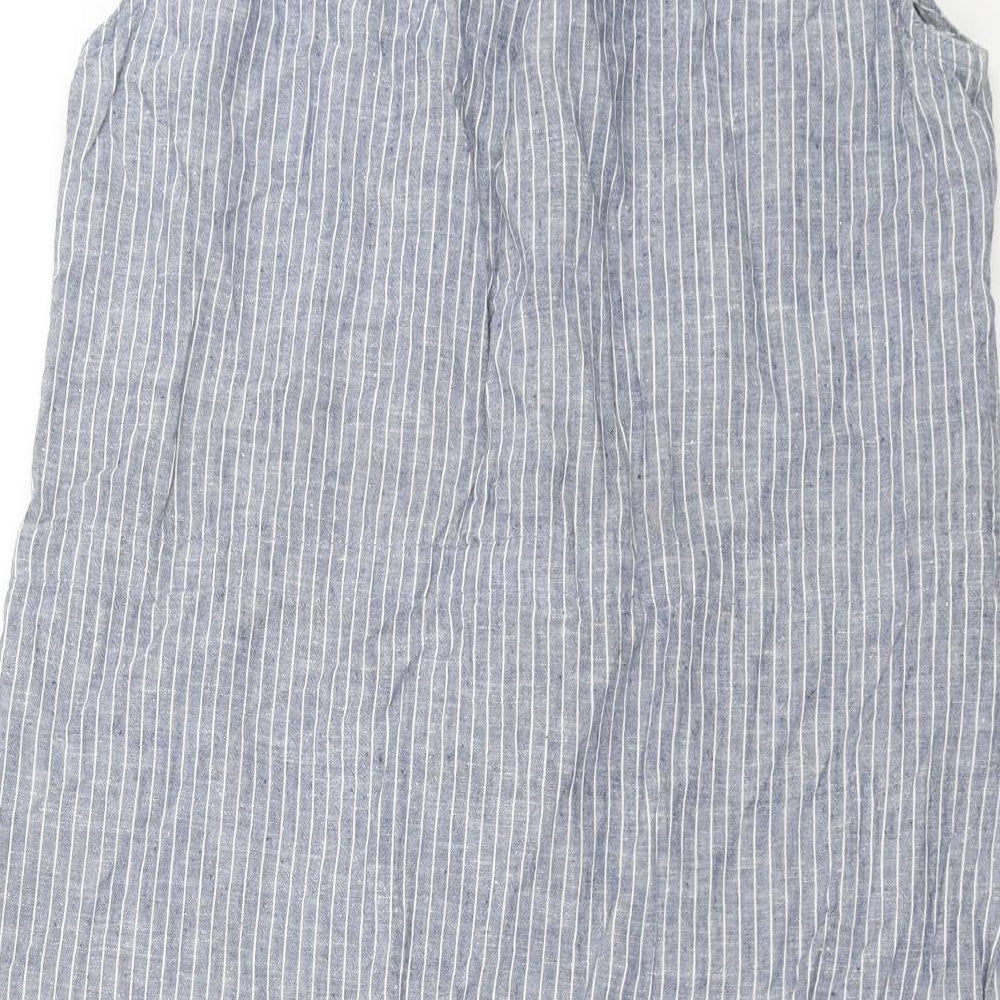 ESMARA Womens Blue Striped  Shirt Dress  Size 12