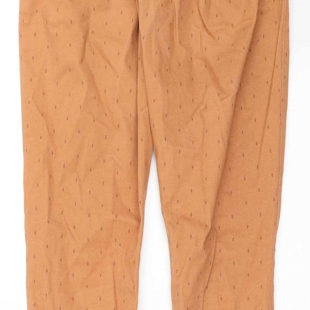 MNG Boys Brown Geometric Denim Straight Jeans Size 13-14 Years