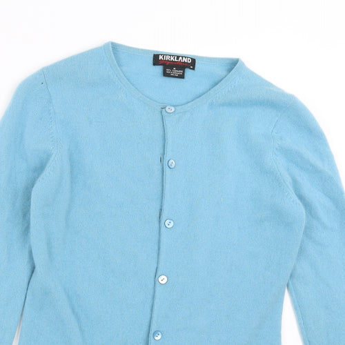 Kirkland Womens Blue  Knit Cardigan Jumper Size M