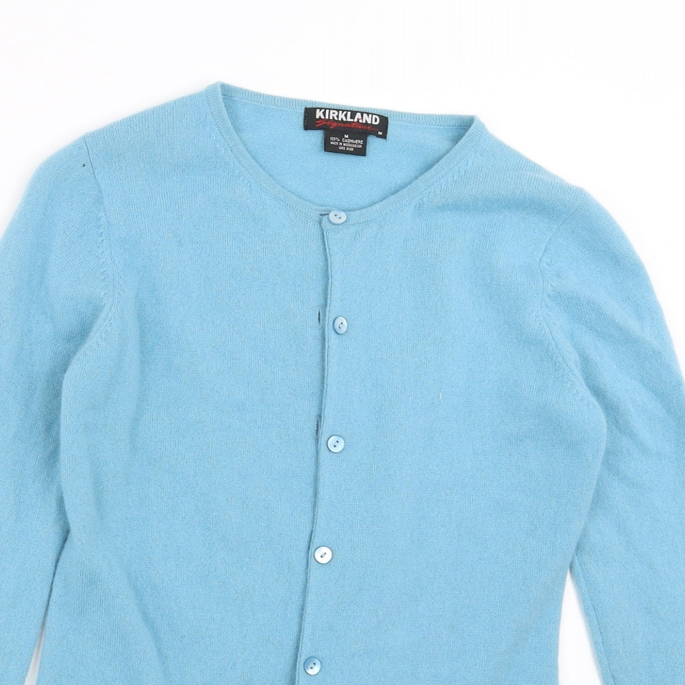 Kirkland Womens Blue  Knit Cardigan Jumper Size M