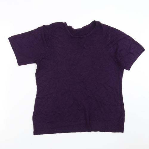 BHS Womens Purple  Knit Pullover Jumper Size 10