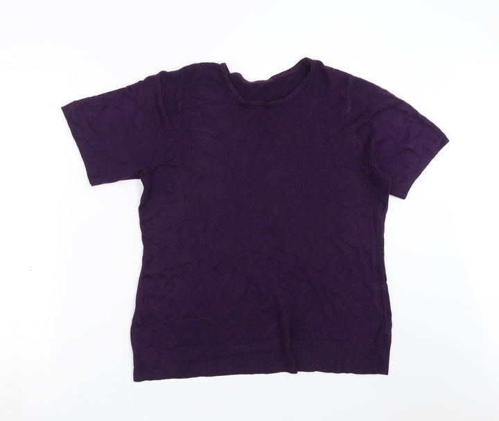 BHS Womens Purple  Knit Pullover Jumper Size 10