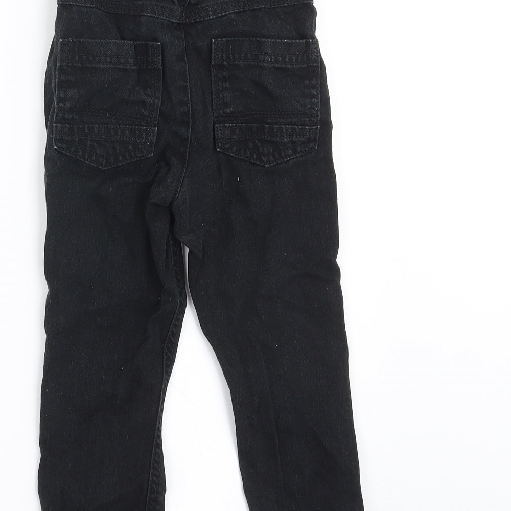 George Boys Black  Denim Straight Jeans Size 3-4 Years