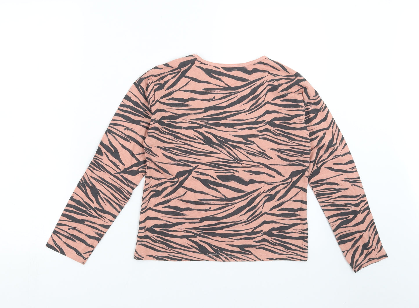 TU Girls Pink Animal Print  Basic T-Shirt Size 10 Years