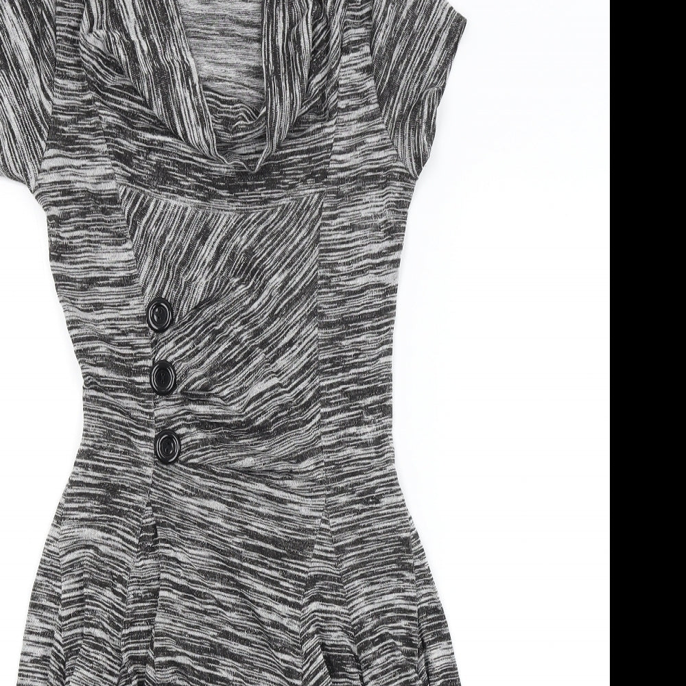 Quiz Womens Grey   Fit & Flare  Size 12