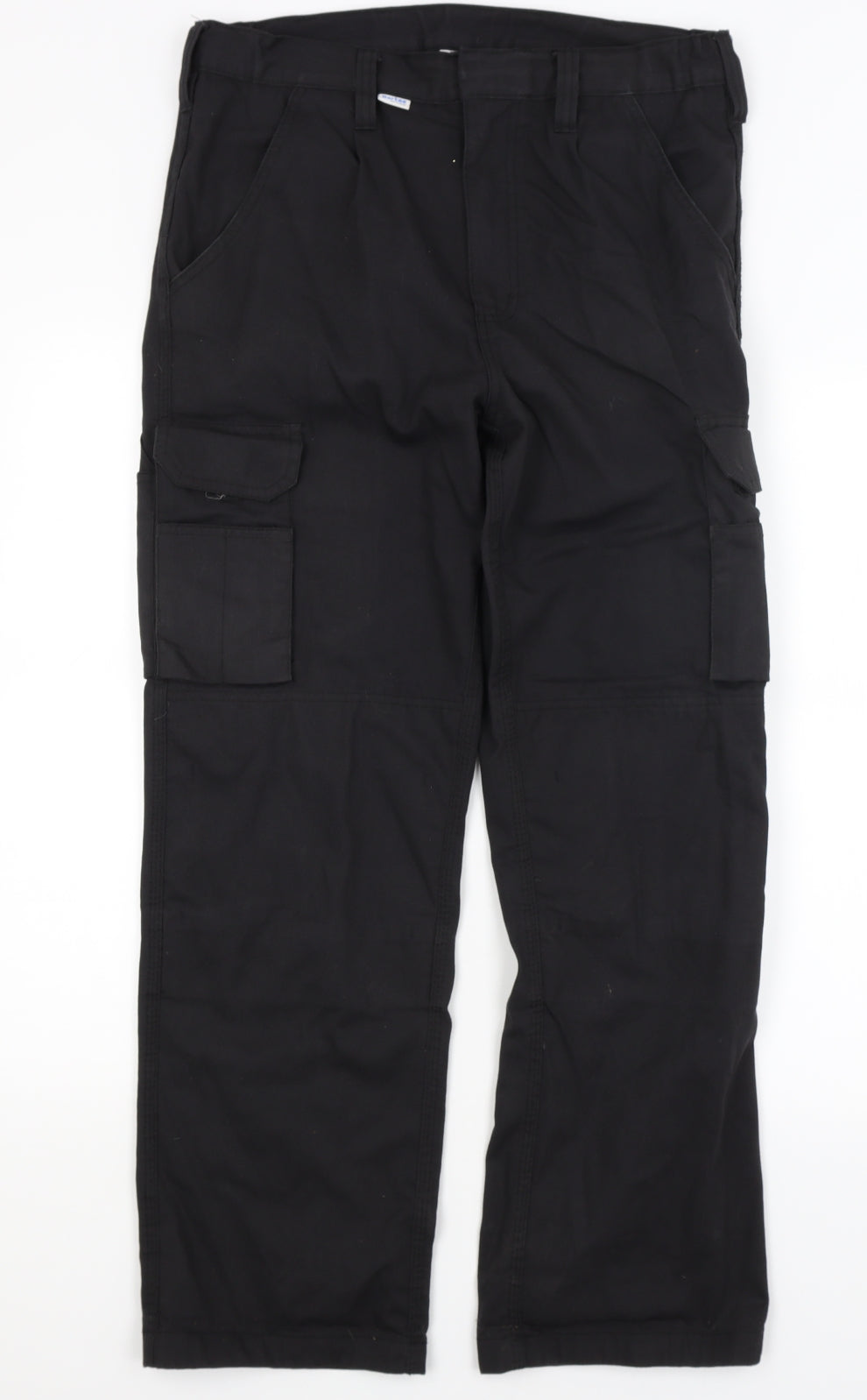 Bertee Mens Black   Cargo Trousers Size 32 in L27 in