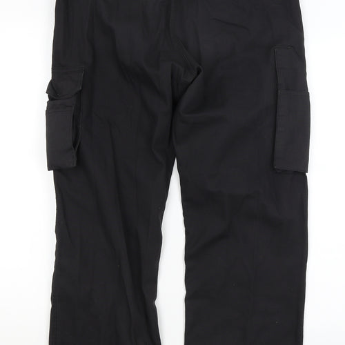 Bertee Mens Black   Cargo Trousers Size 32 in L27 in