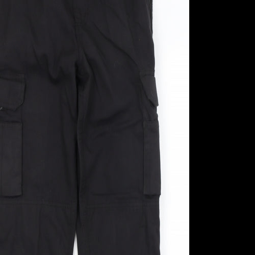 Bertee Mens Black   Cargo Trousers Size 32 in L27 in
