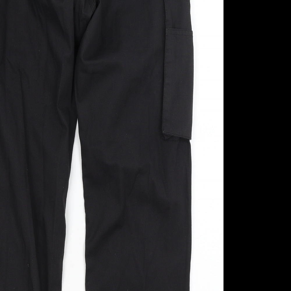 Bertee Mens Black   Cargo Trousers Size 32 in L27 in