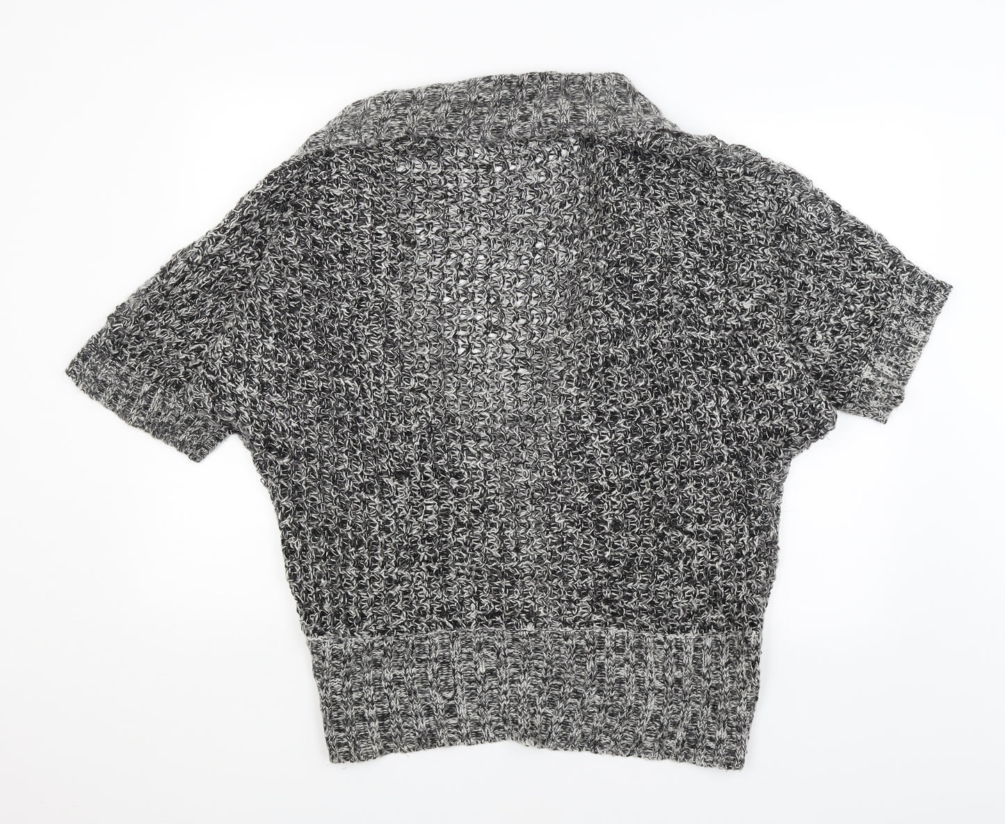 BM Collection Womens Grey   Wrap Jumper Size M