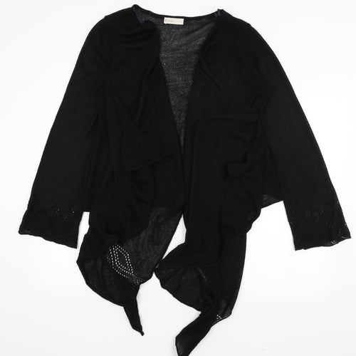 George Womens Black   Wrap Jumper Size M