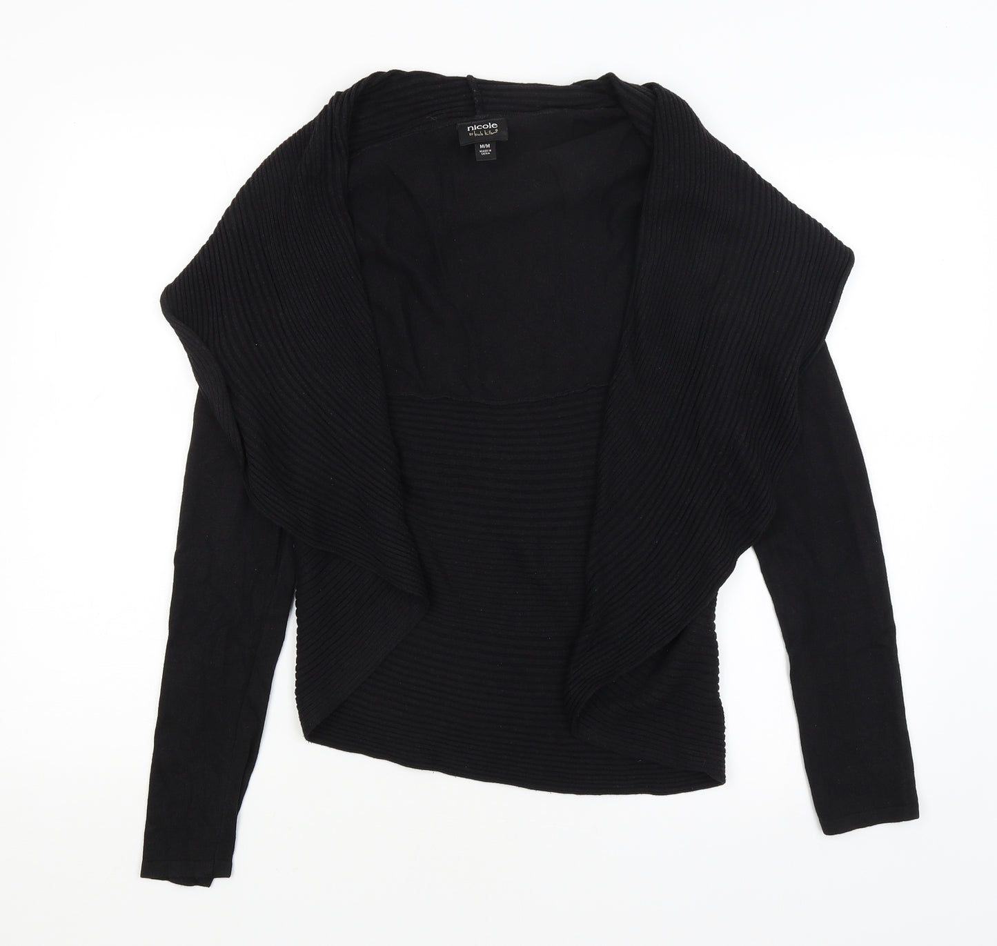 Nicole Womens Black   Wrap Jumper Size M