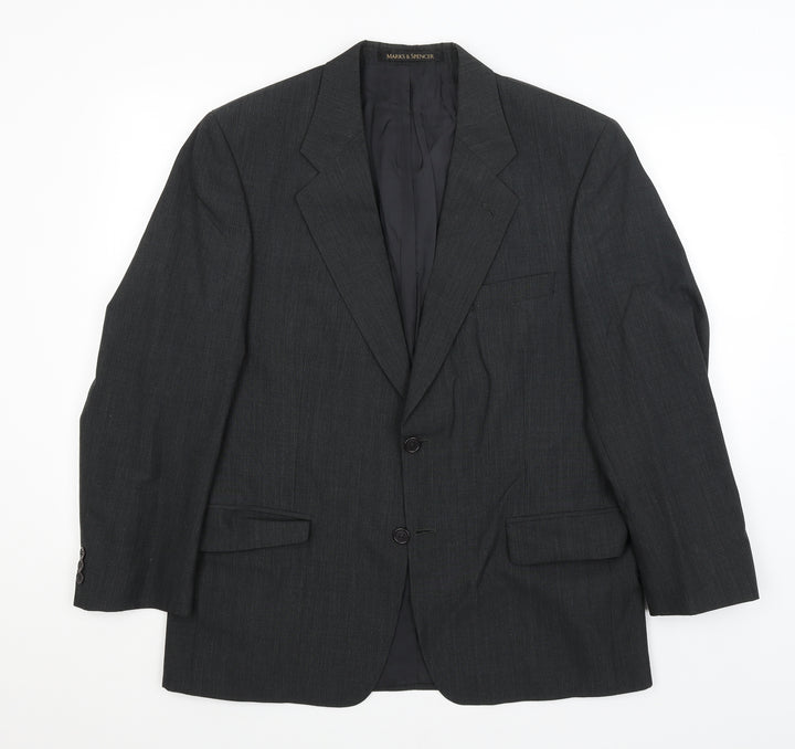 M&S Mens Grey Jacket Blazer Size L