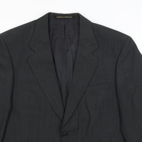 M&S Mens Grey   Jacket Blazer Size L