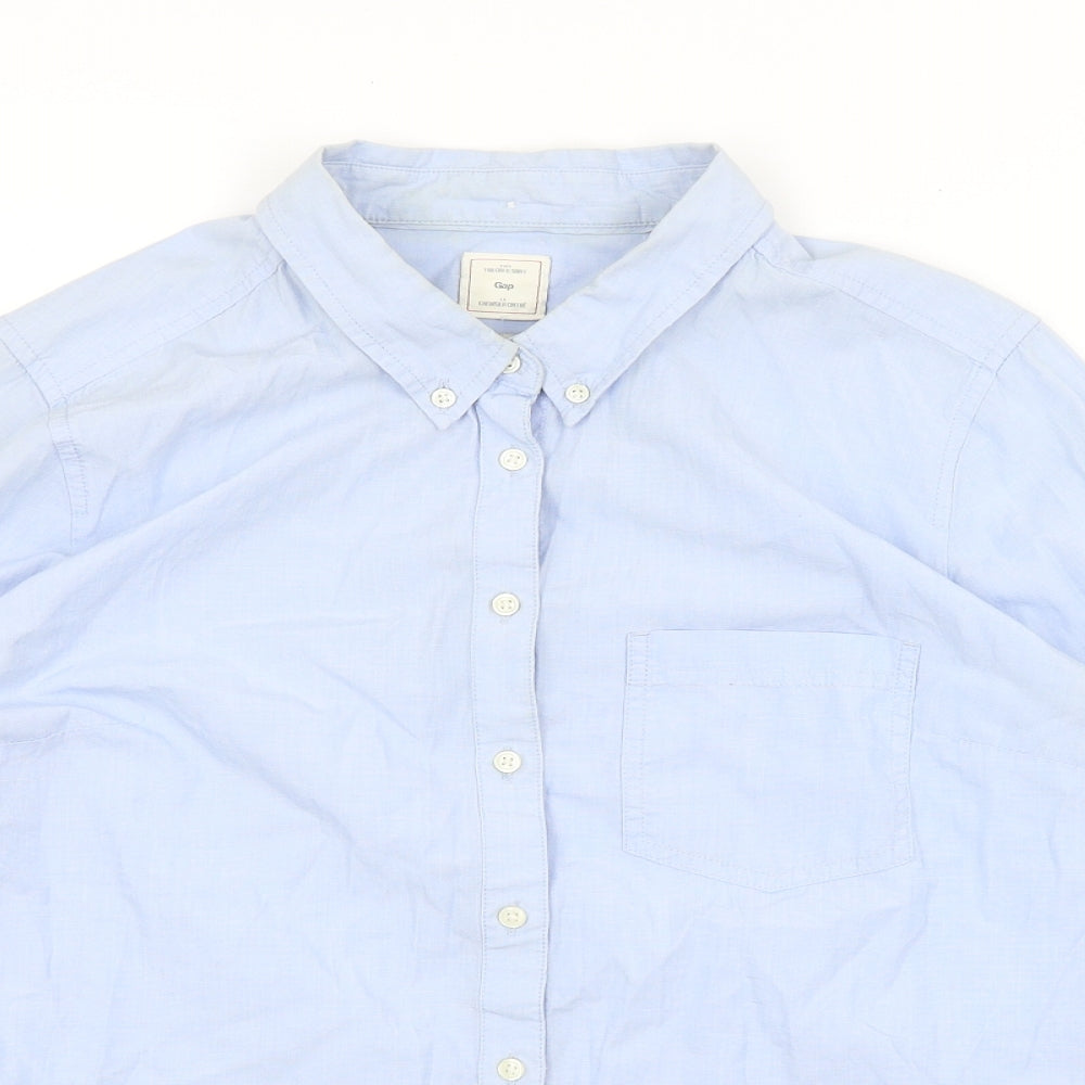 Gap Mens Blue    Button-Up Size L