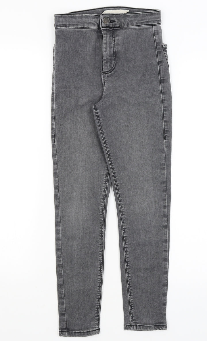 Topshop Womens Grey Skinny Jeans Size 25 in L23 in