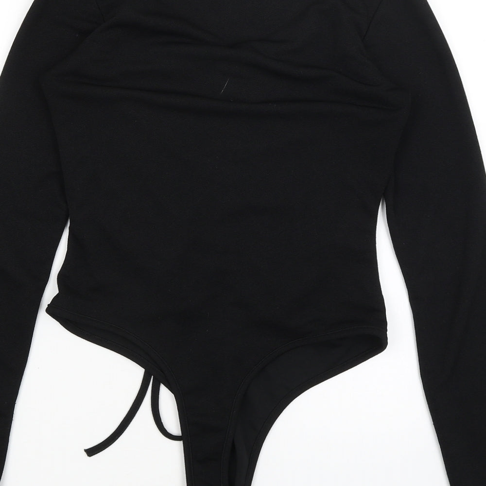 Pretty Little Thing Womens Black   Bodysuit One-Piece Size 10