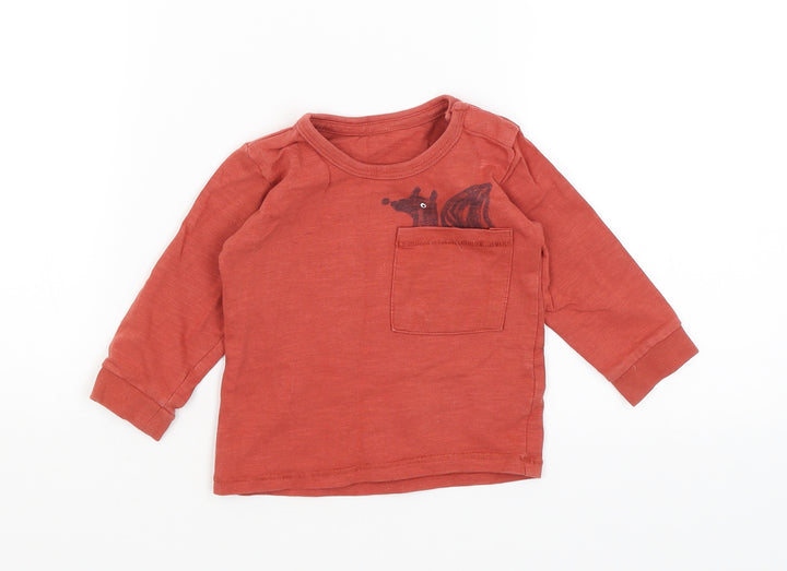 M&S Baby Red   Basic T-Shirt Size 9-12 Months  - Be A Little Wild