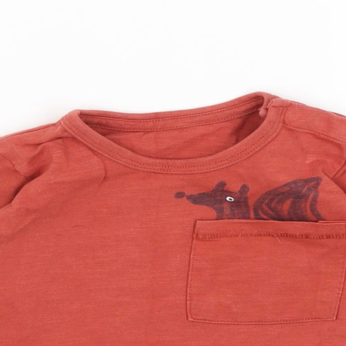 M&S Baby Red   Basic T-Shirt Size 9-12 Months  - Be A Little Wild