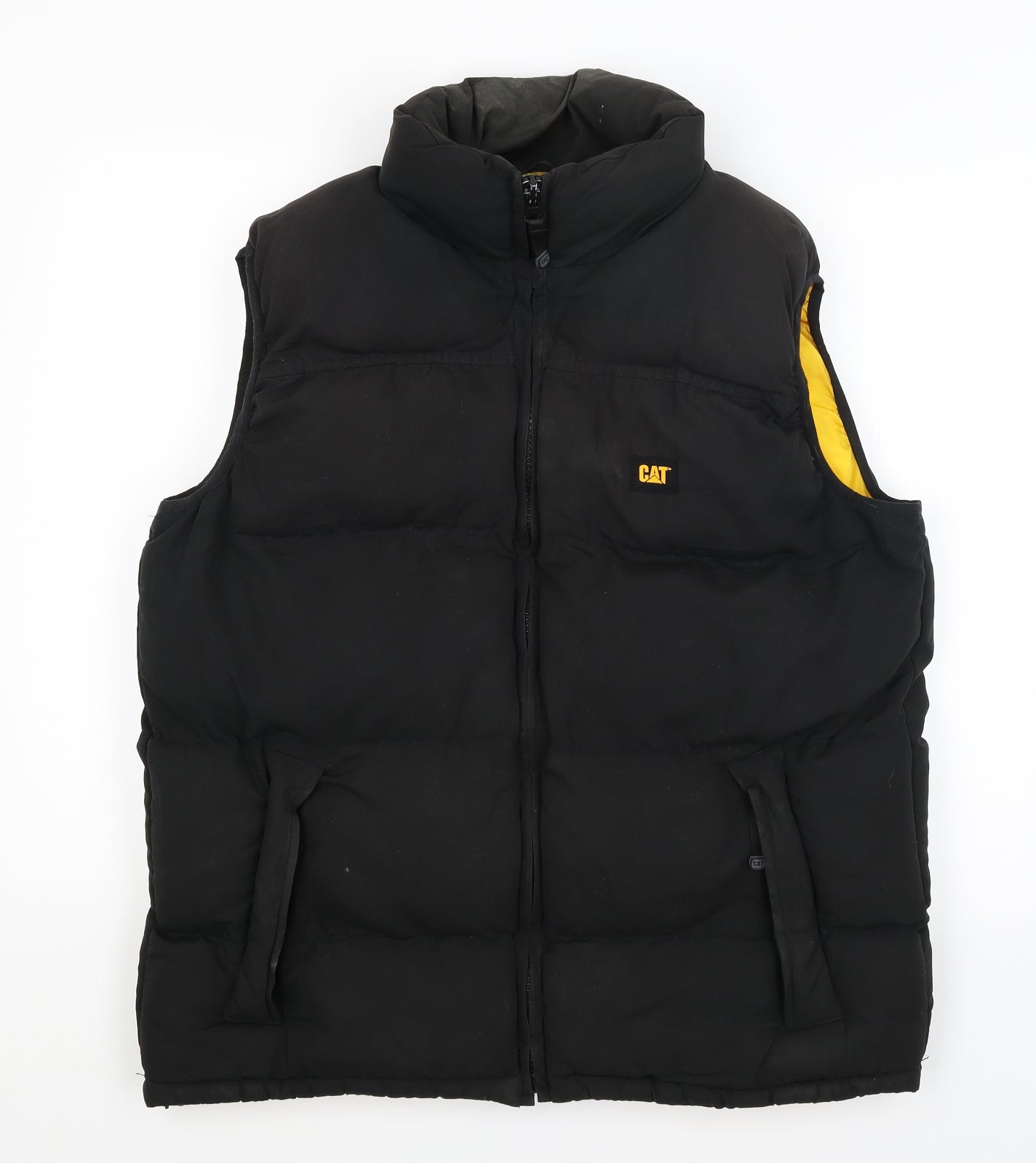 CAT Mens Black   Gilet Coat Size L