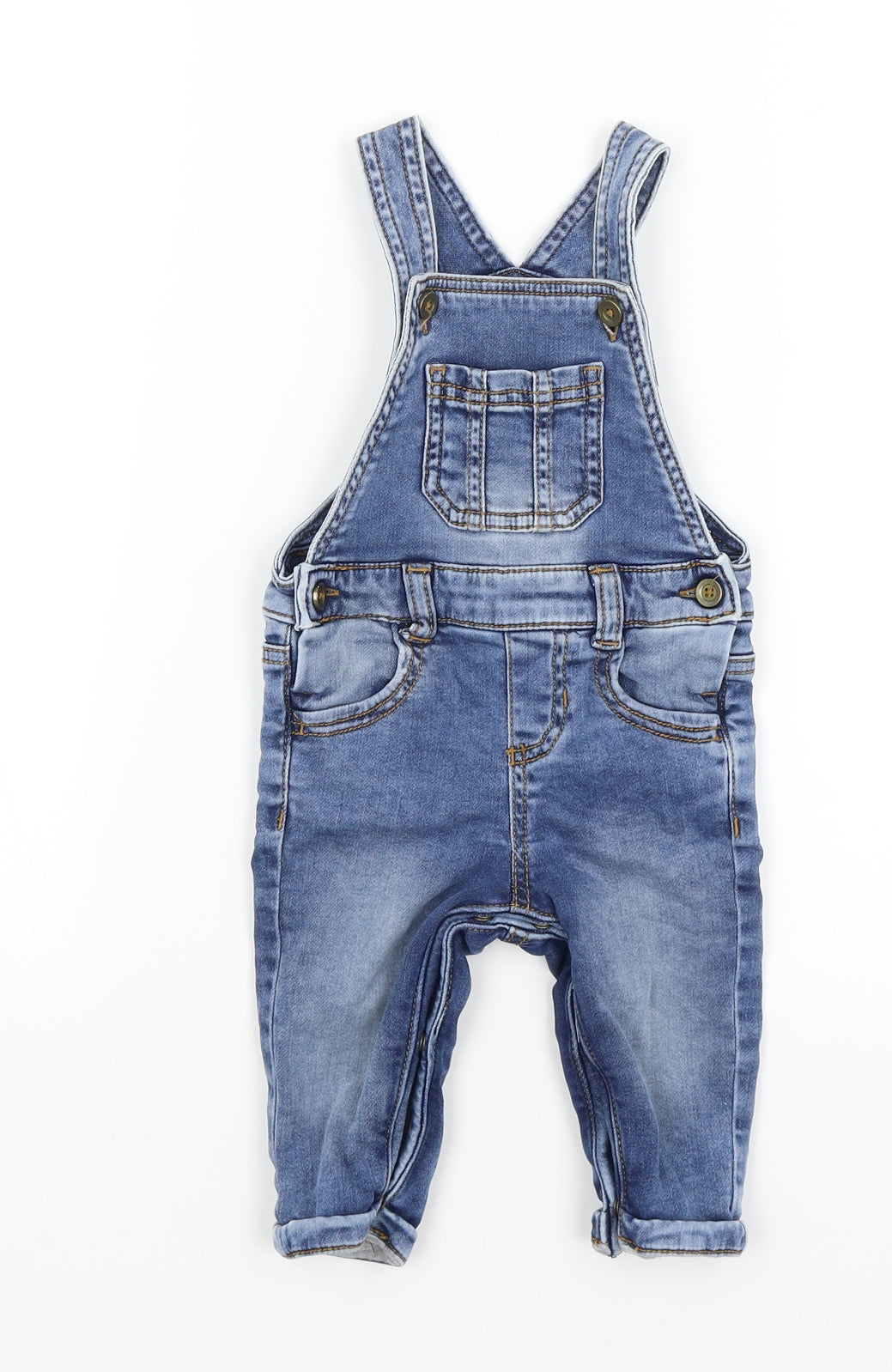 F&F Baby Blue   Dungaree One-Piece Size 3-6 Months