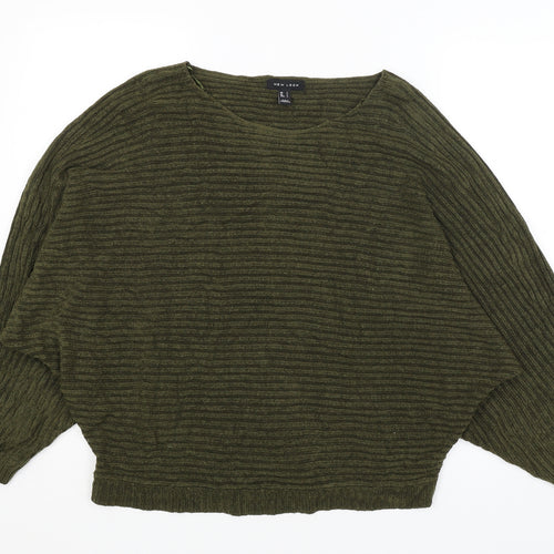 New Look Womens Green   Pullover Jumper Size L