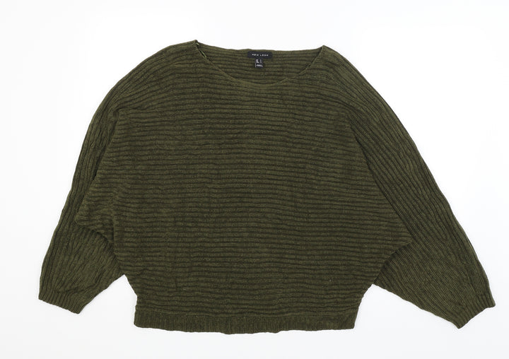 New Look Womens Green   Pullover Jumper Size L