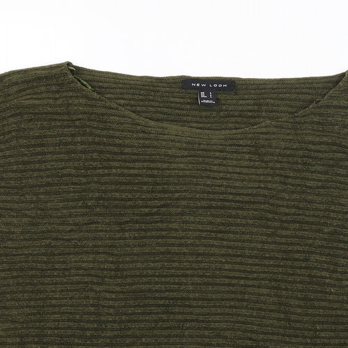 New Look Womens Green   Pullover Jumper Size L