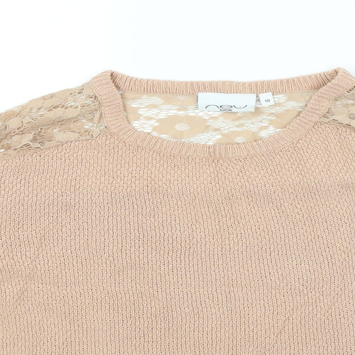 New Look Womens Pink   Pullover Jumper Size 10